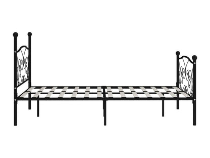 Sommier métallique, 120 x 200 cm, noir