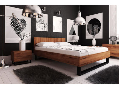 Cadre de lit, 160 x 200 cm, Clair Naturel