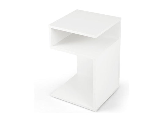 Table, 33 x 33 x 50 cm, blanche