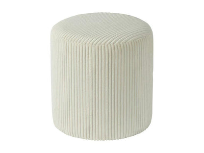 Pouf en velours blanc