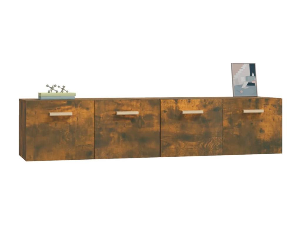 Armoire en bois composite 2 pièces, 80 x 35 x 36,5 cm, marron