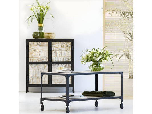 Buffet en métal, blanc