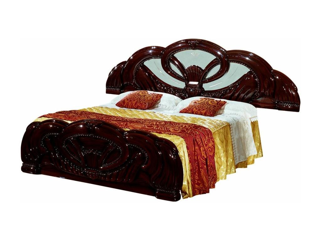 Cadre de lit, 160 x 200 cm, marron