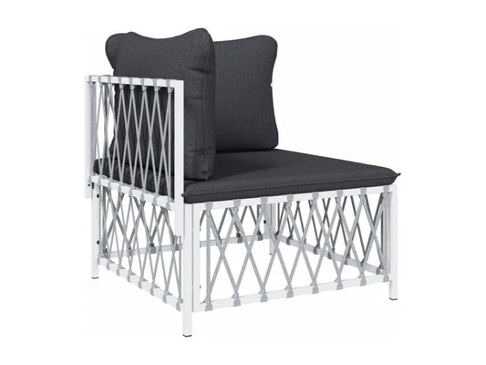 Ensemble de mobilier de jardin, 72 x 72 x 66 cm, gris