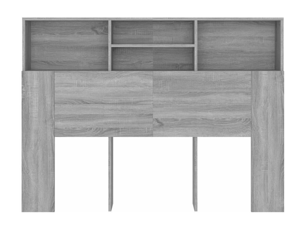 Cadre de lit, 140 x 19 x 103,5 cm, gris