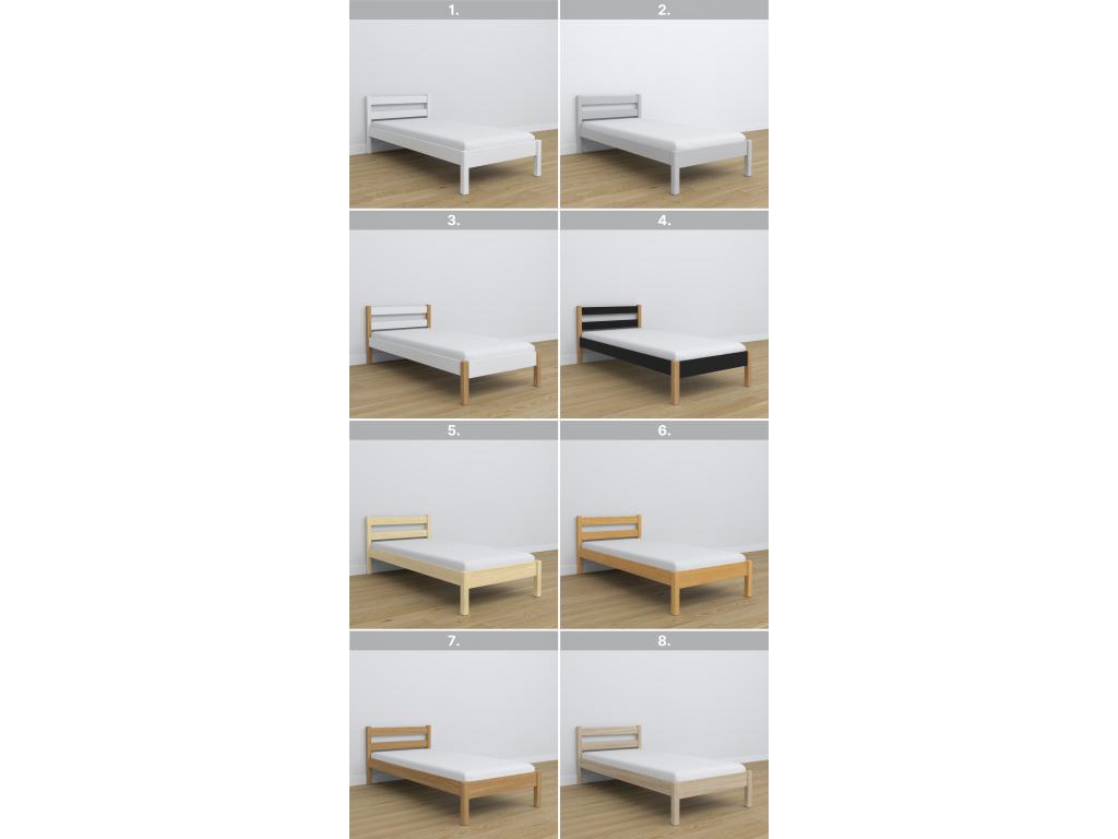 Cadre de lit en pin, 100 x 180 cm, naturel clair