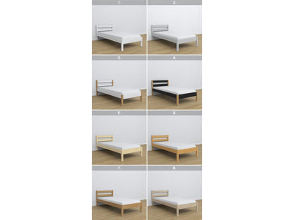 Cadre de lit en pin, 100 x 180 cm, naturel clair