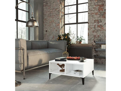 Table basse, 60 x 60 x 30 cm, blanche
