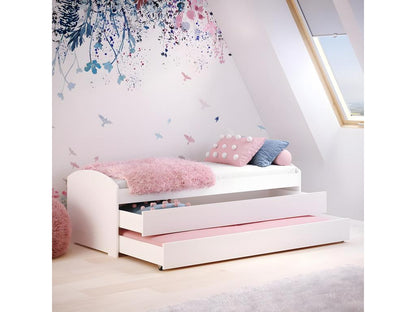 Cadre de lit enfant, 594 x 204 x 70 cm, blanc