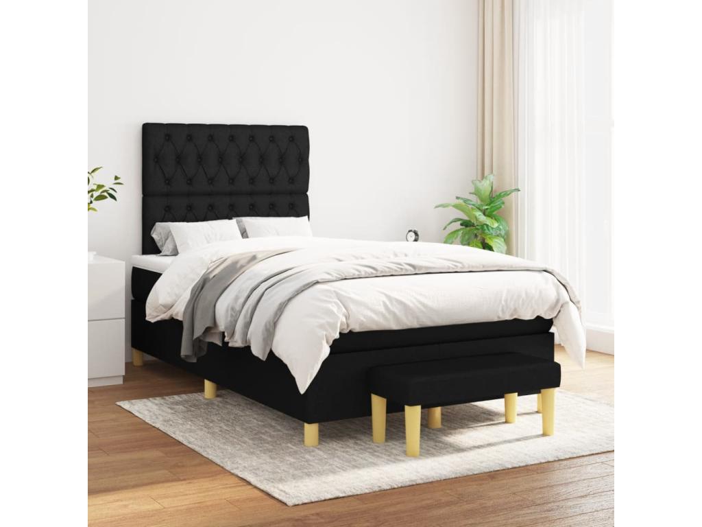 Matelas en tissu, 120 x 200 cm, noir