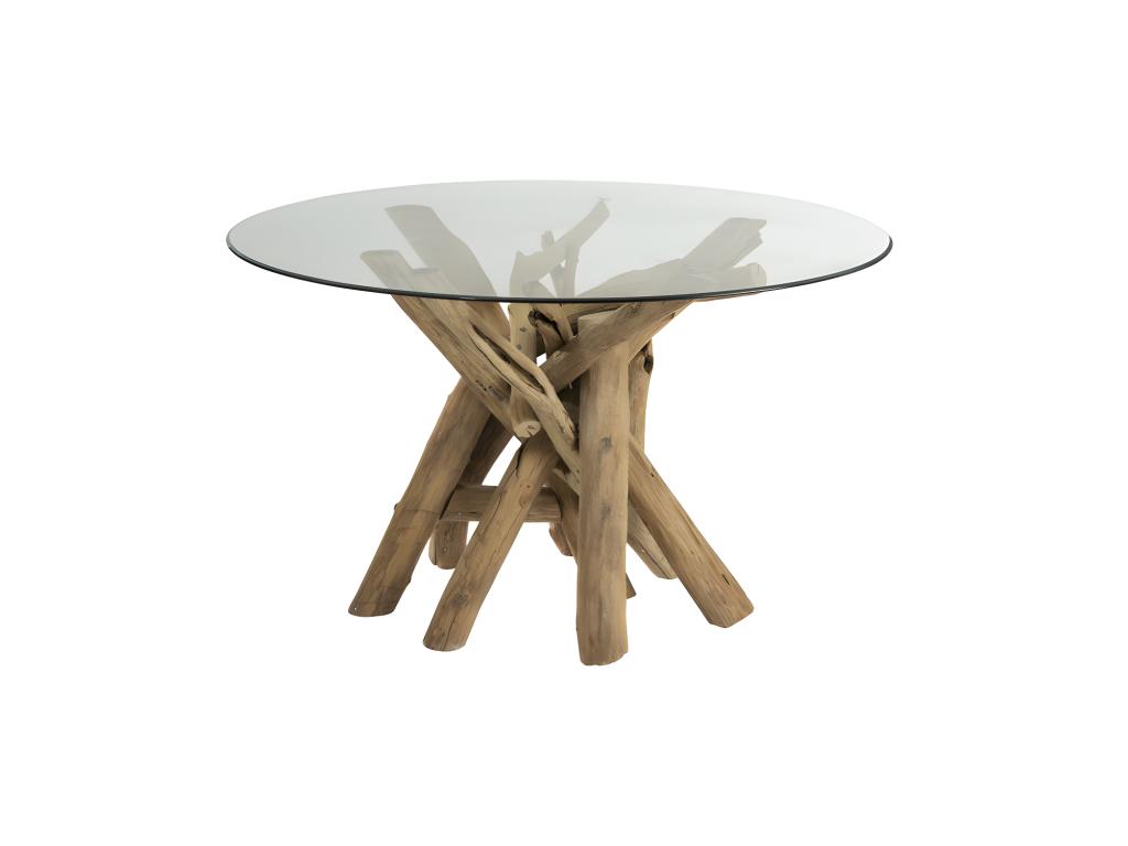 Table, naturel foncé
