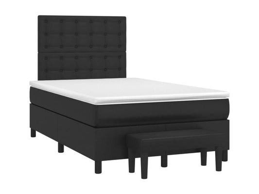 Matelas en similicuir, 120 x 190 cm, noir