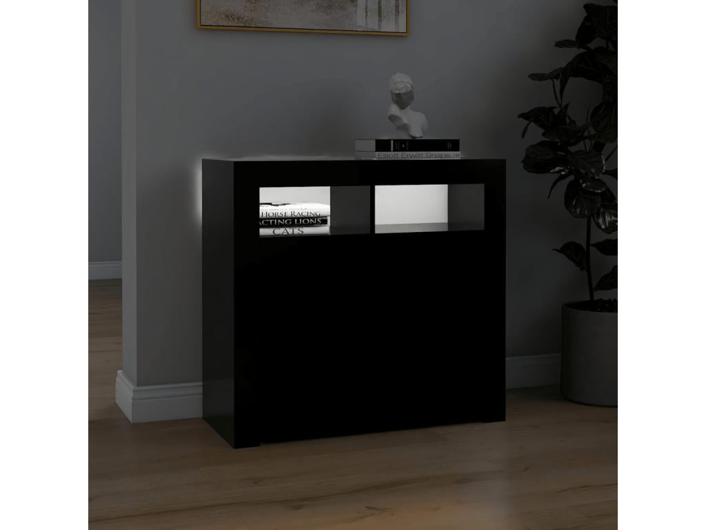 Buffet, 80 x 35 x 75 cm, noir
