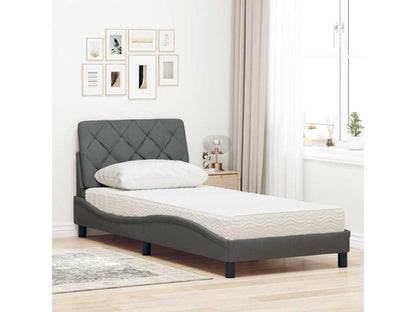 Matelas en tissu, 80 x 200 cm, gris