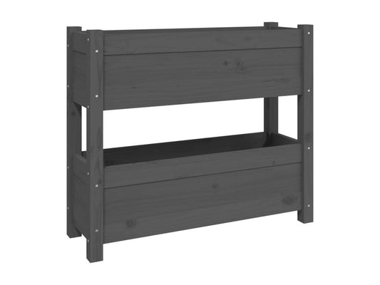 Produit en bois massif, 77 x 25 x 66 cm, gris
