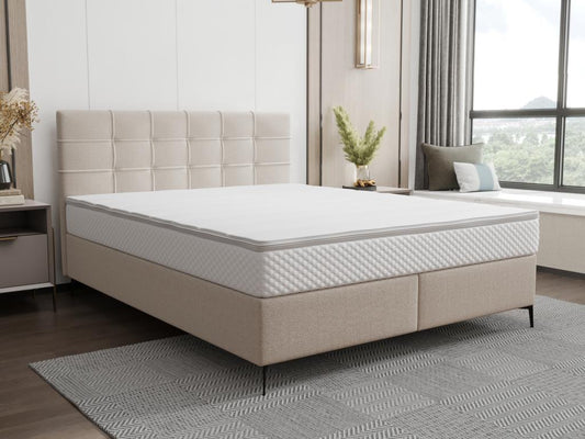 Matelas en tissu, 160 x 200 cm, beige