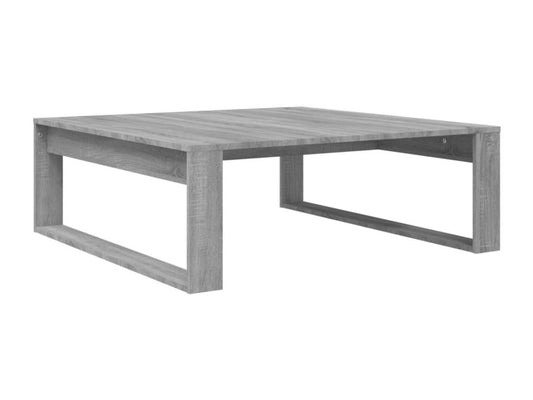 Table basse en bois composite, 100 x 100 x 35 cm, grise