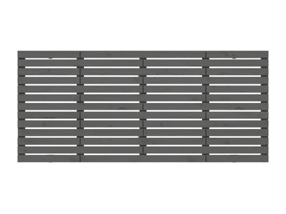 Cadre de lit en bois massif, 156 x 3 x 91,5 cm, gris