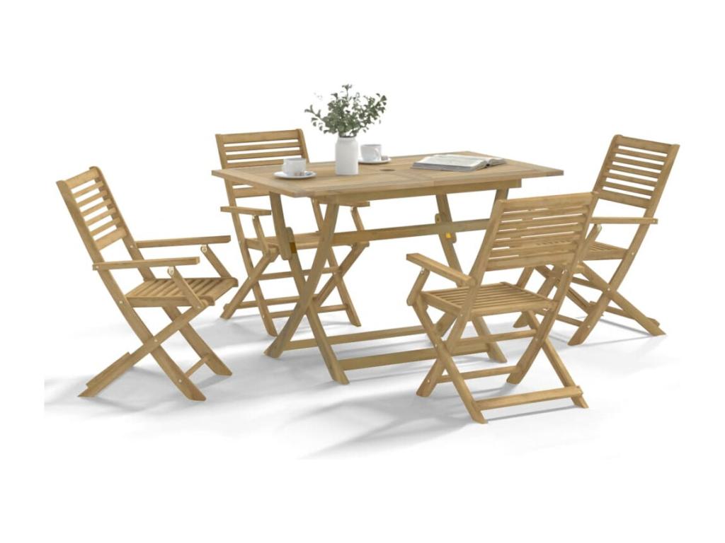 Ensemble de 5 pièces, marron