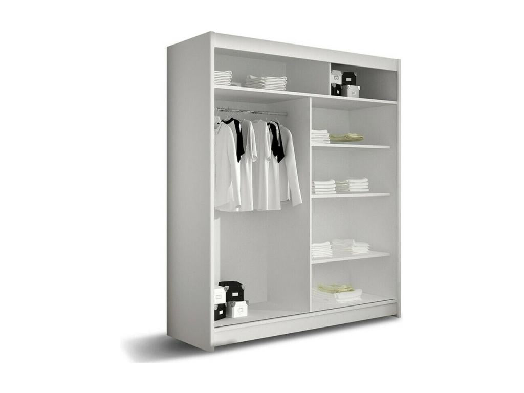 Armoire, 200 x 150 x 58 cm, blanche