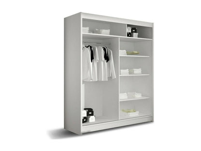 Armoire, 200 x 150 x 58 cm, blanche