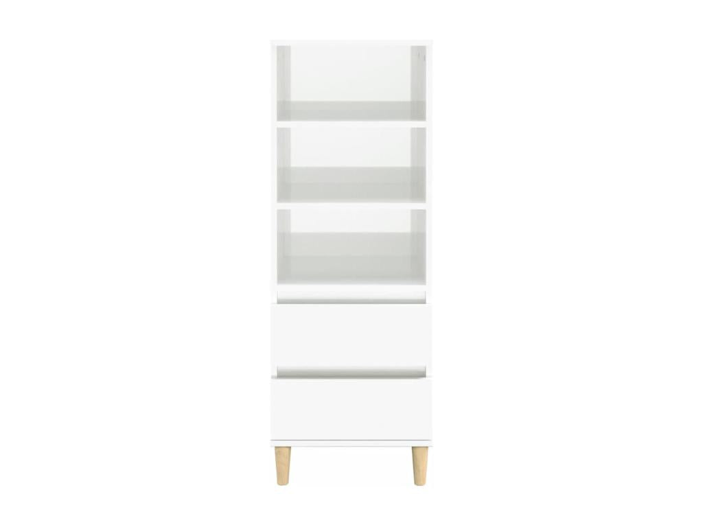 Buffet en bois composite, 40 x 36 x 110 cm, blanc