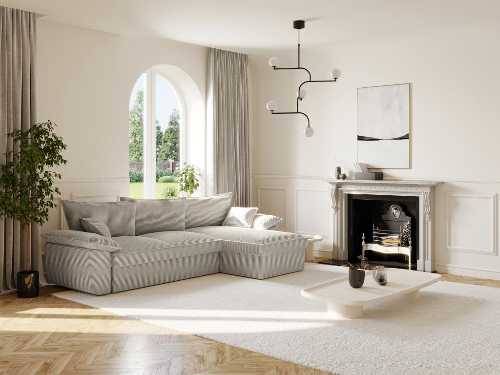 Canapé en velours gris