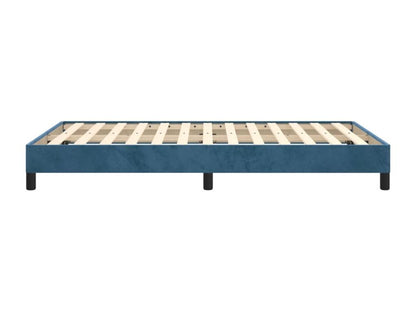 Matelas en velours, 120 x 190 cm, bleu