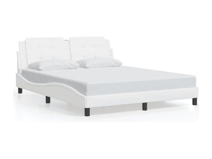 Matelas en similicuir, 160 x 200 cm, blanc