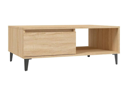 Table basse en chêne, 90 x 60 x 35 cm, marron