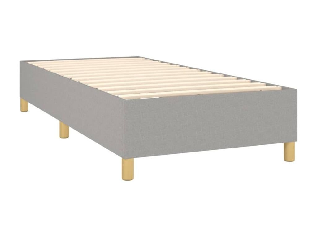 Matelas en tissu, 90 x 200 cm, gris