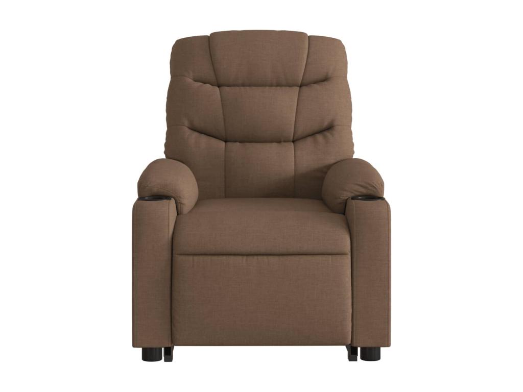 Fauteuil d'appoint en tissu marron