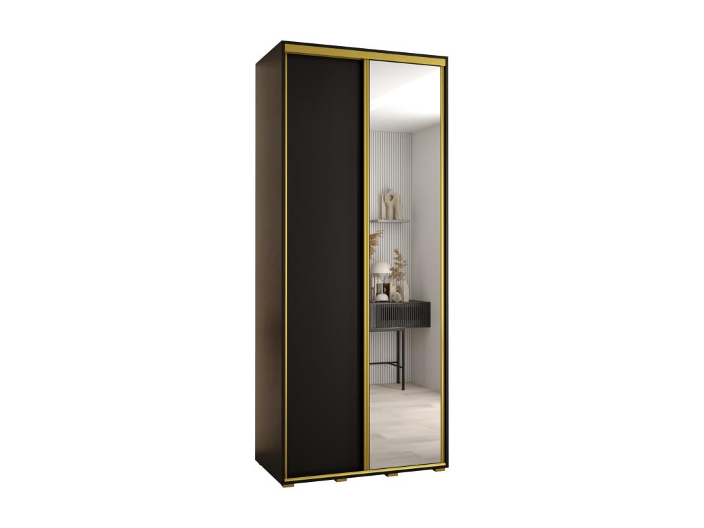 Armoire 2 portes, noire