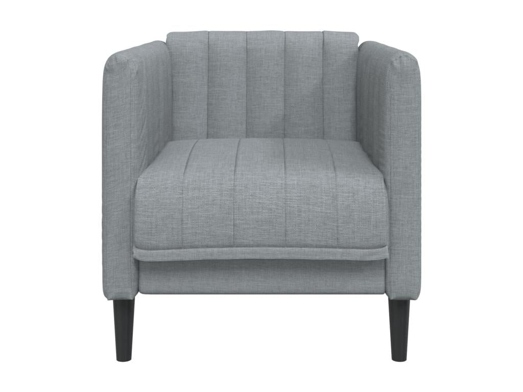 Fauteuil d'appoint en tissu gris
