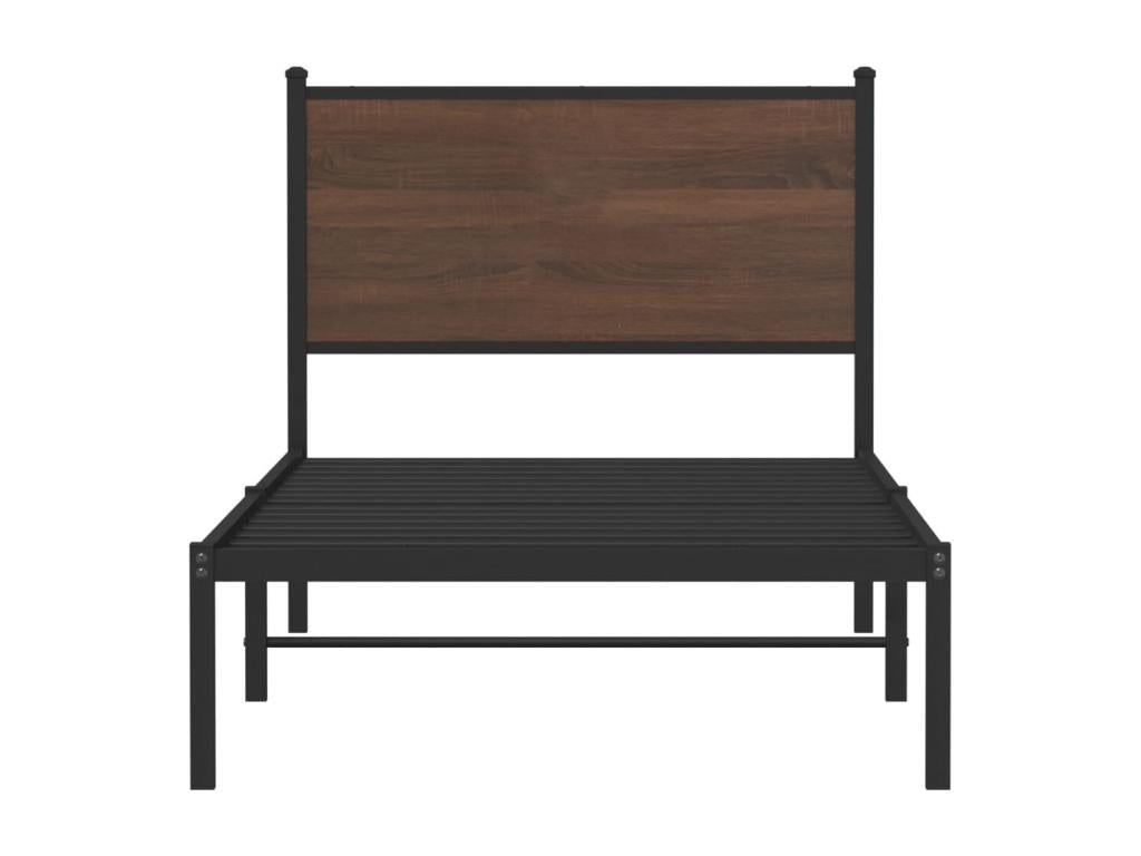 Matelas en bois de chêne, 90 x 190 cm, marron