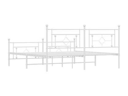 Matelas en métal, 180 x 200 cm, blanc