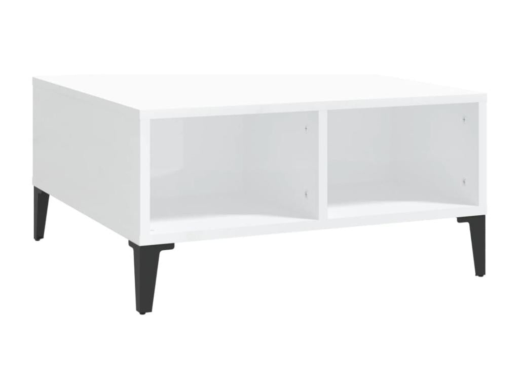 Table basse, 60 x 60 x 30 cm, blanche
