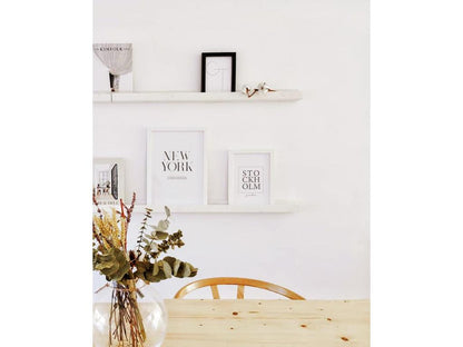 Produit en bois de pin, 50 x 7 cm, blanc