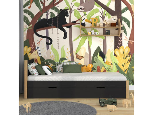 Cadre de lit en chêne clair, 100 x 180 cm, naturel clair