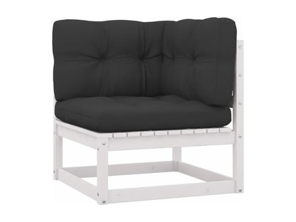 Ensemble de mobilier de jardin 8 pièces en pin blanc