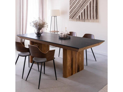 Table en pin, marron