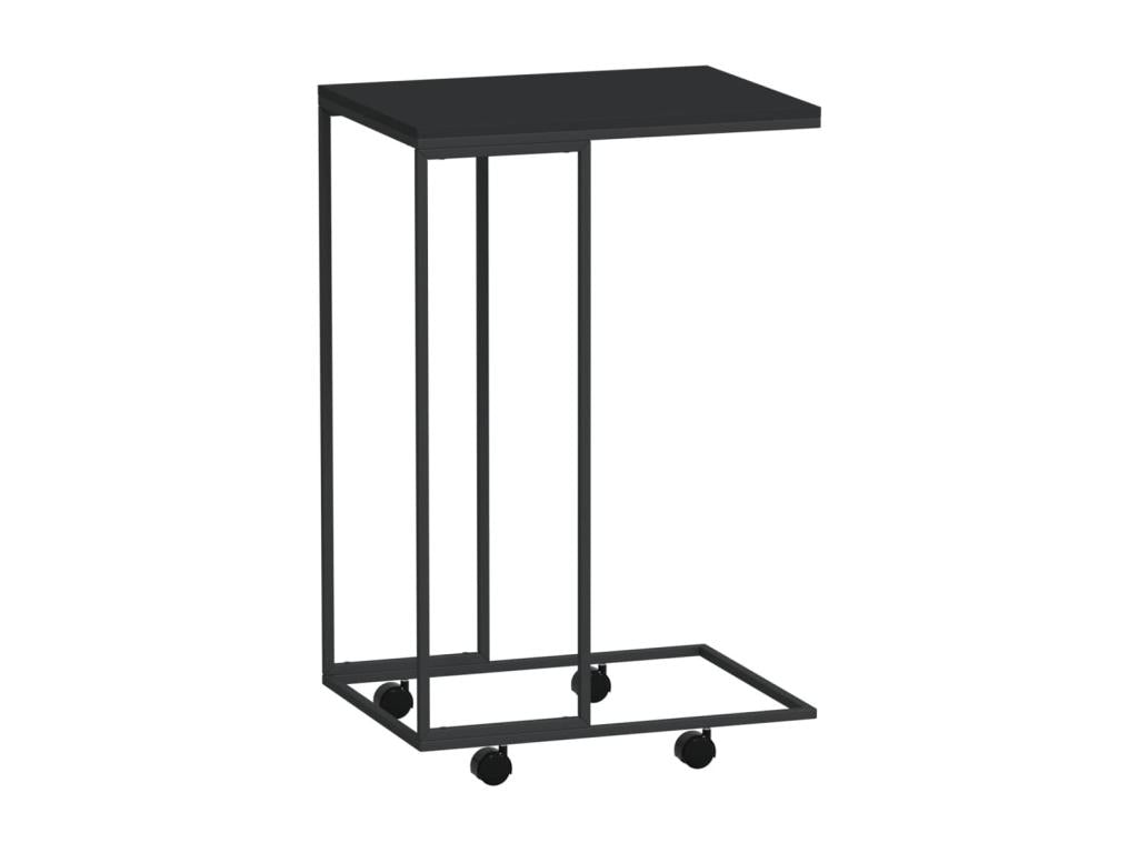 Table en bois composite, 40 x 30 x 63,5 cm, noire