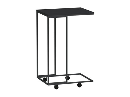 Table en bois composite, 40 x 30 x 63,5 cm, noire