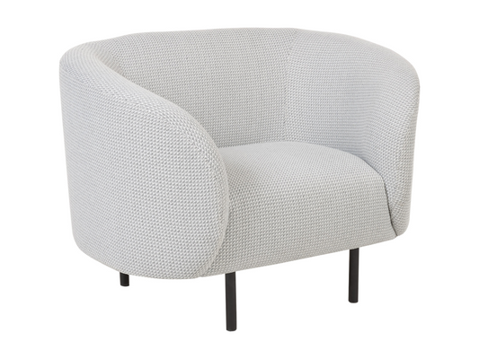 Fauteuil d'appoint en tissu noir