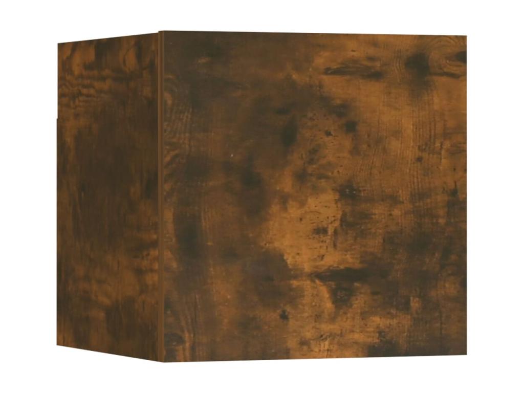 Ensemble de 7 pièces en bois d'ingénierie, brun