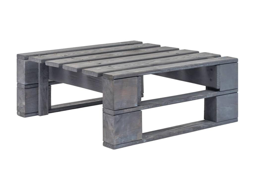 Ensemble de mobilier de jardin 6 pièces en pin gris