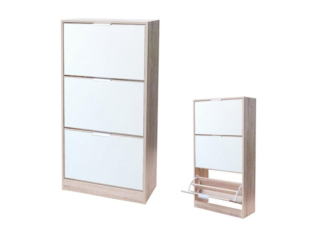 Produit en bois de chêne, 60 x 24 x 116 cm, marron