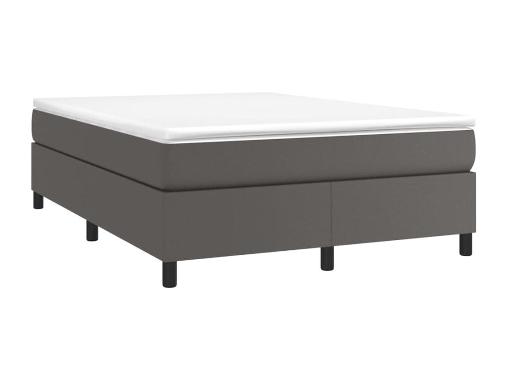 Matelas en similicuir, 140 x 190 cm, gris