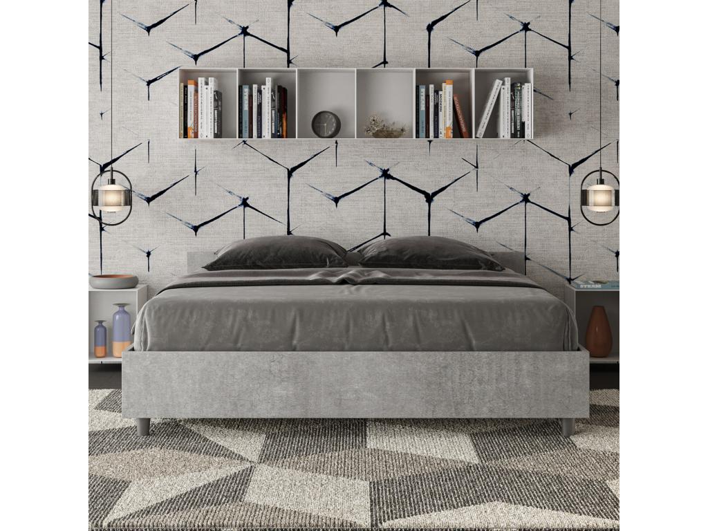 Sommier, 160 x 190 cm, gris
