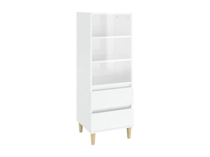 Buffet en bois composite, 40 x 36 x 110 cm, blanc
